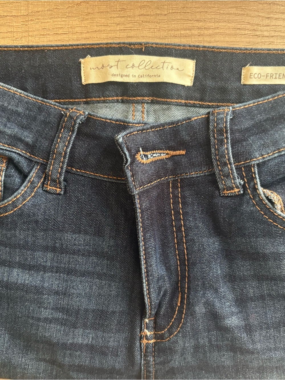 Dark Blue Women’s Slim Jeans - Picture 4 of 4